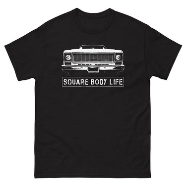 73-75 Square Body T-Shirt in black from Aggressive Thread